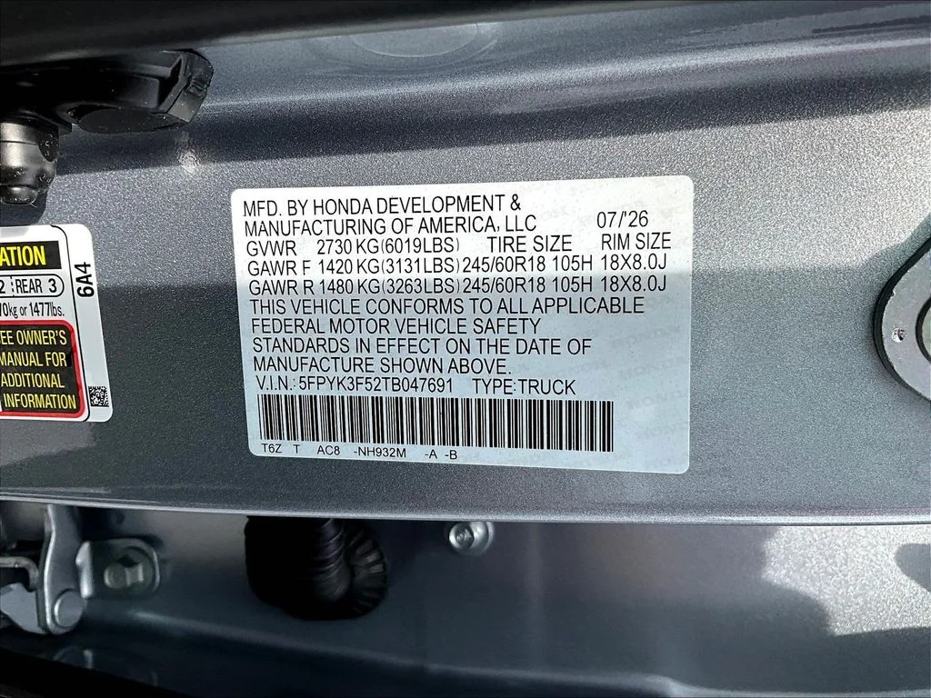 New 2026 Solar Silver Metallic Honda RTL image 20
