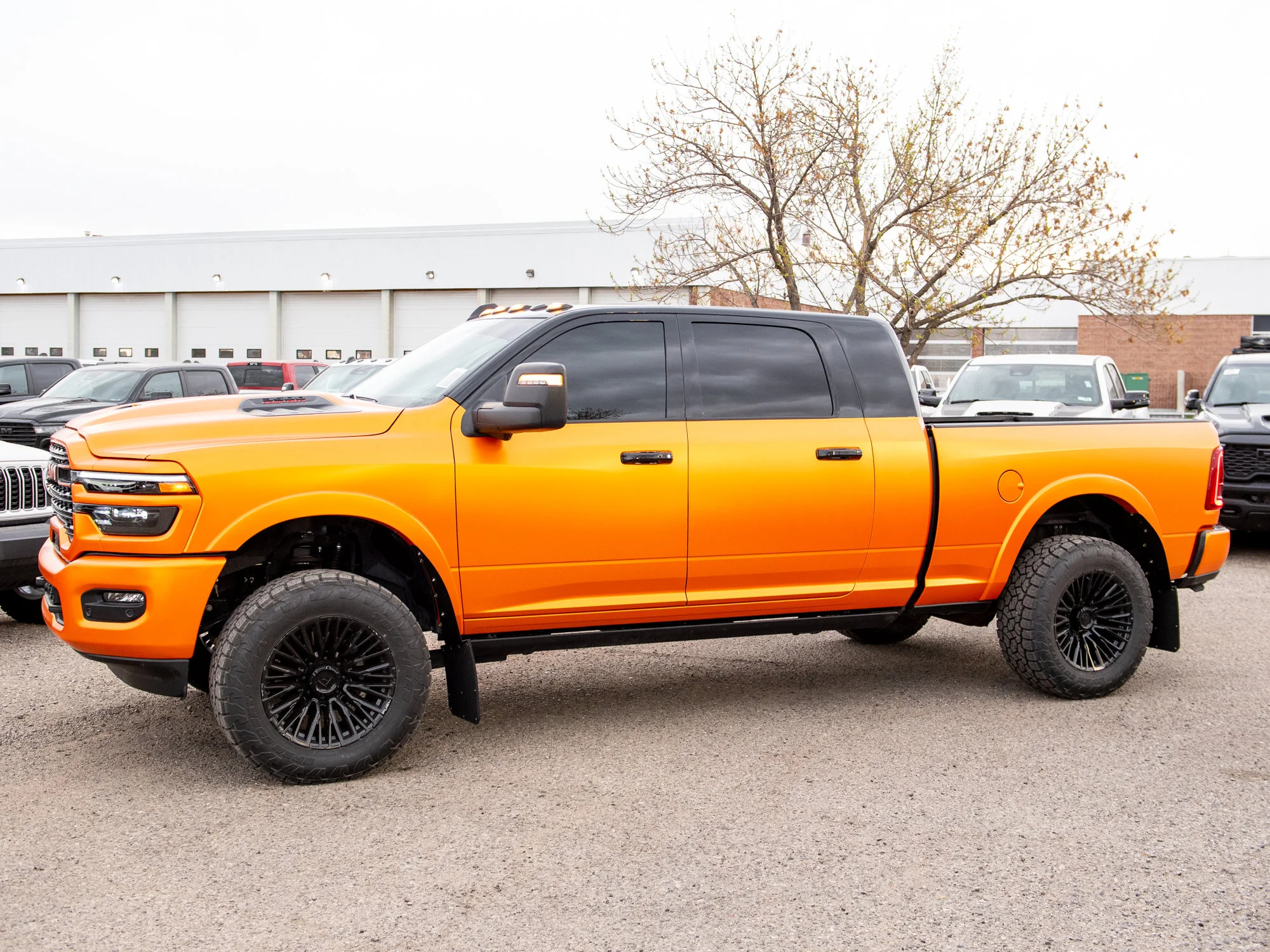 Used 2026 Black RAM Limited* Mega Cab, 2 Inch Lift, 35 Inch Tires, Fuel Wheels image 3