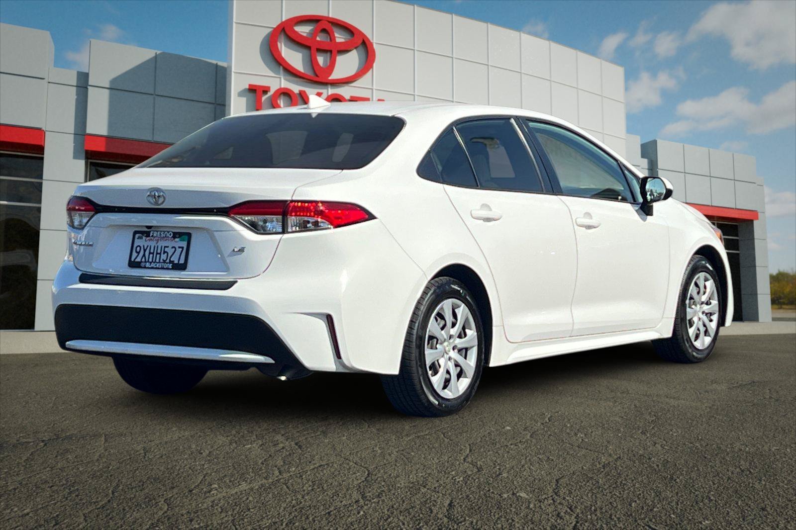 Certified Used 2022 White Toyota LE image 3