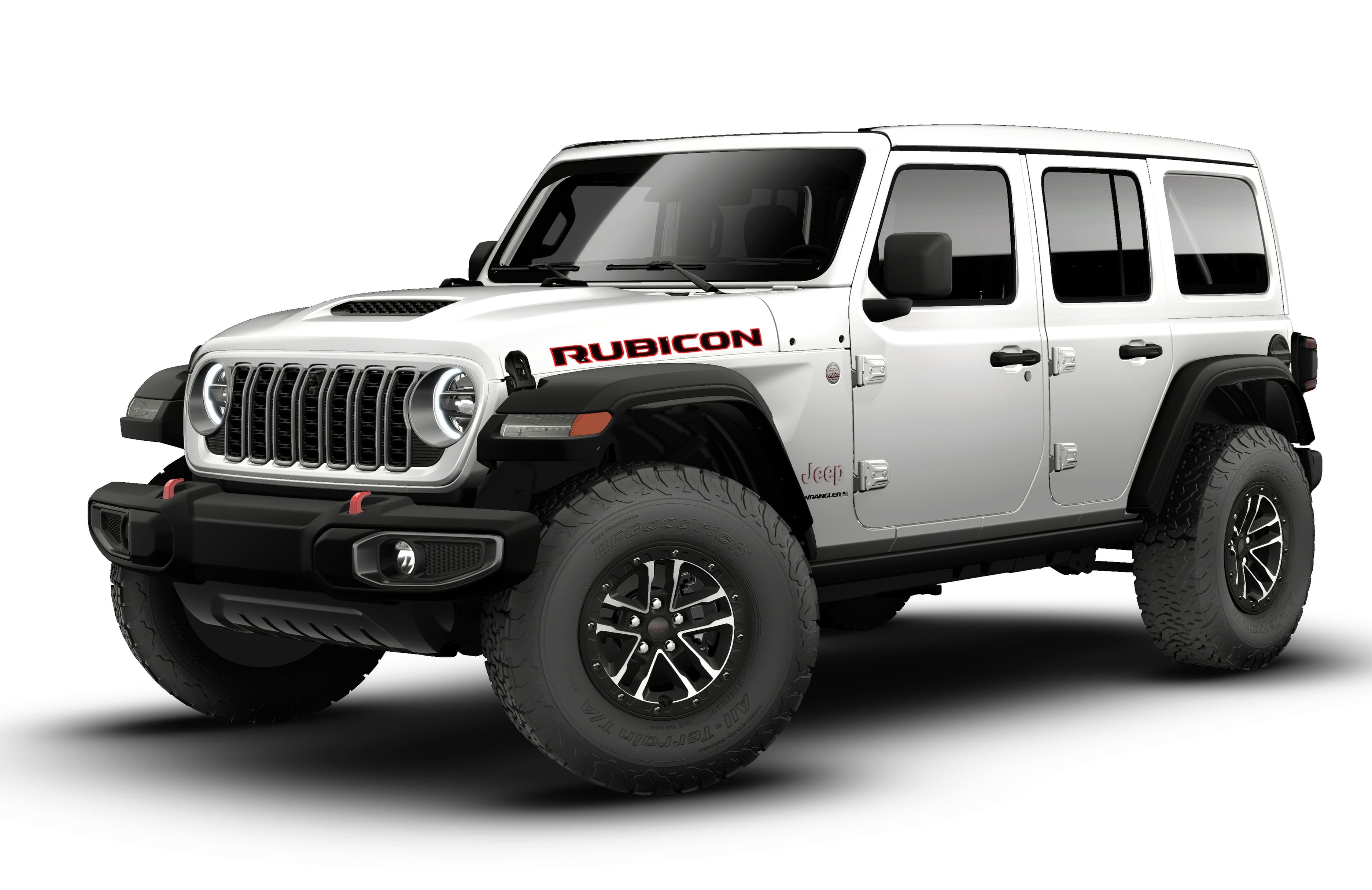 New 2026 Bright White Clear-Coat Exterior Paint Jeep Rubicon image 13