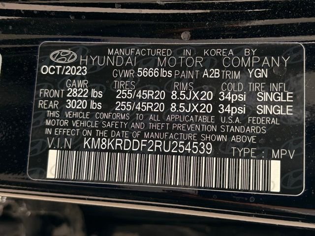 Used 2024 Abyss Black Hyundai Limited image 36