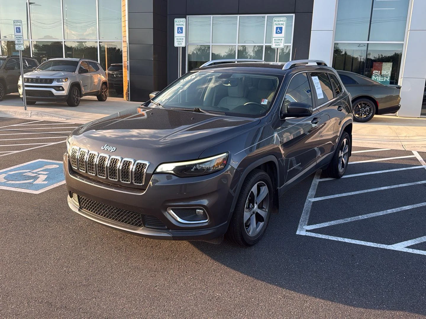 Used 2019 Granite Crystal Metallic Clearcoat Jeep Limited image 2