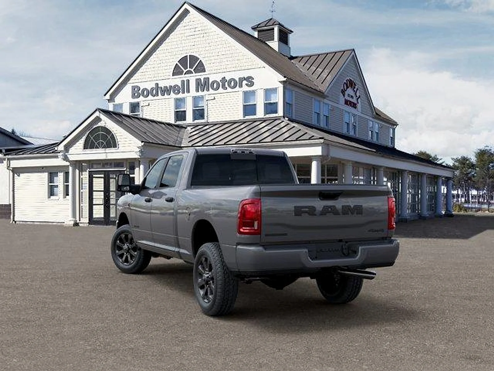 New 2027 Ceramic Gray Clear-Coat Exterior Paint RAM Big Horn 4x4 Crew Cab 6