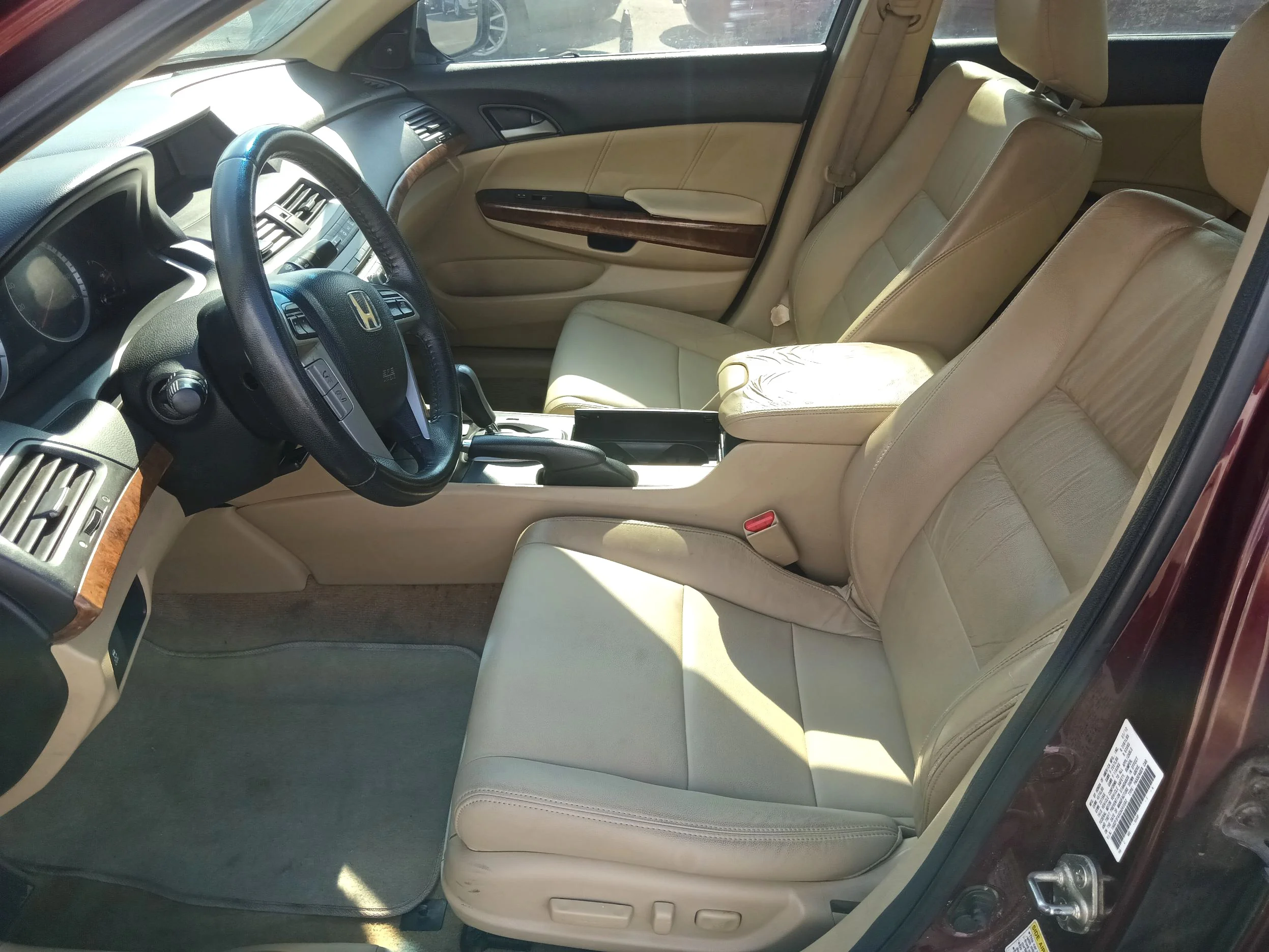 Used 2012 Maroon Honda EX-L V6 Sedan AT image 9