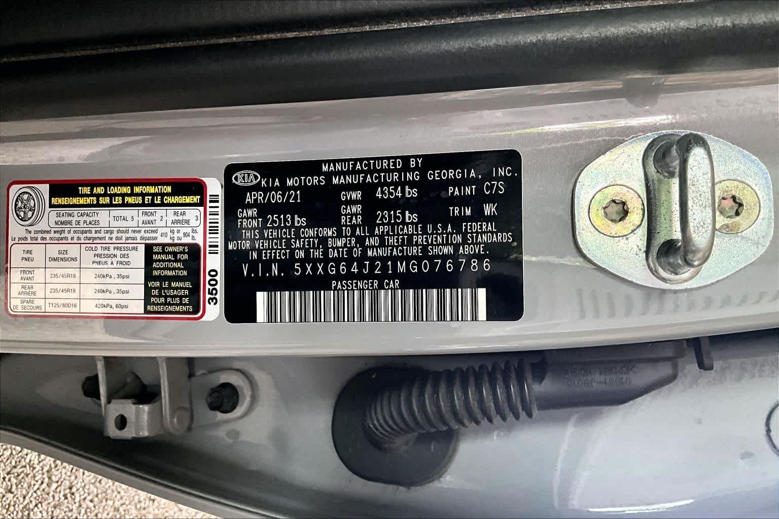 Used 2021 Wolf Gray Kia GT-Line image 33