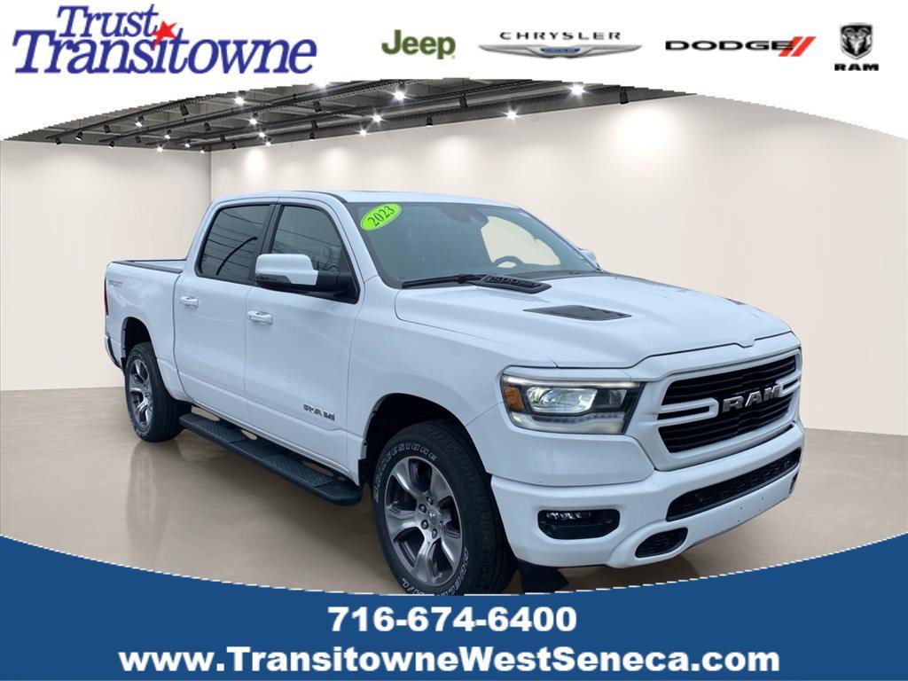 Used 2023 Bright White Clearcoat Ram Laramie image 1