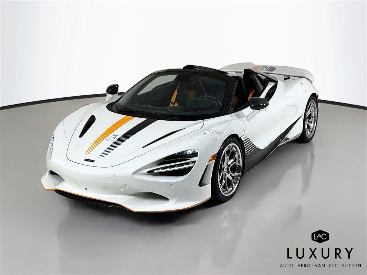 Used 2024 Monaco White 60th Anniversary Triple Crown McLaren Spider | 468K MSRP image 4