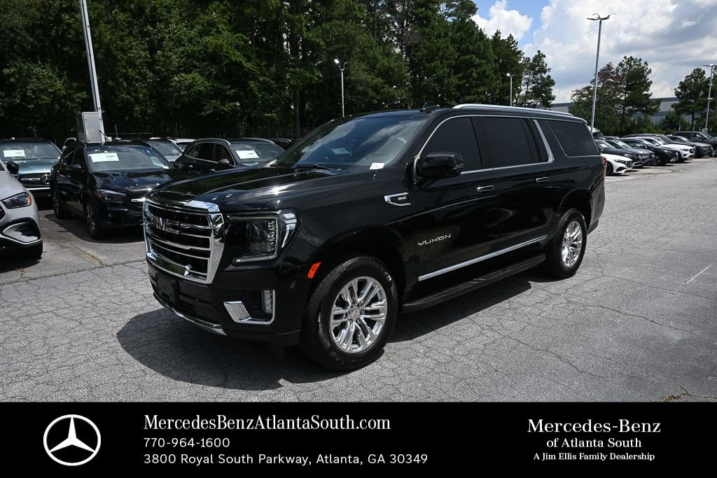 Used 2021 Black GMC SLT image 1