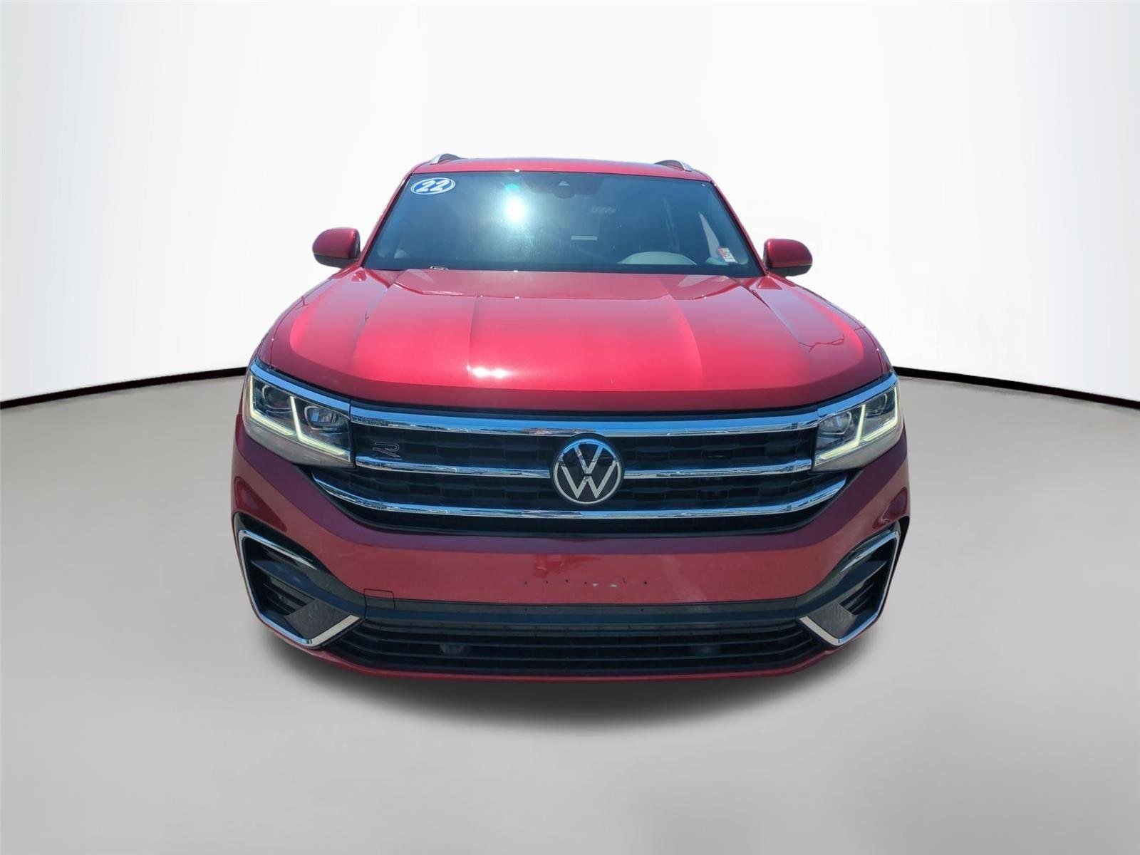 Used 2022 Aurora Red Metallic Volkswagen 3.6L V6 SEL R-Line image 14