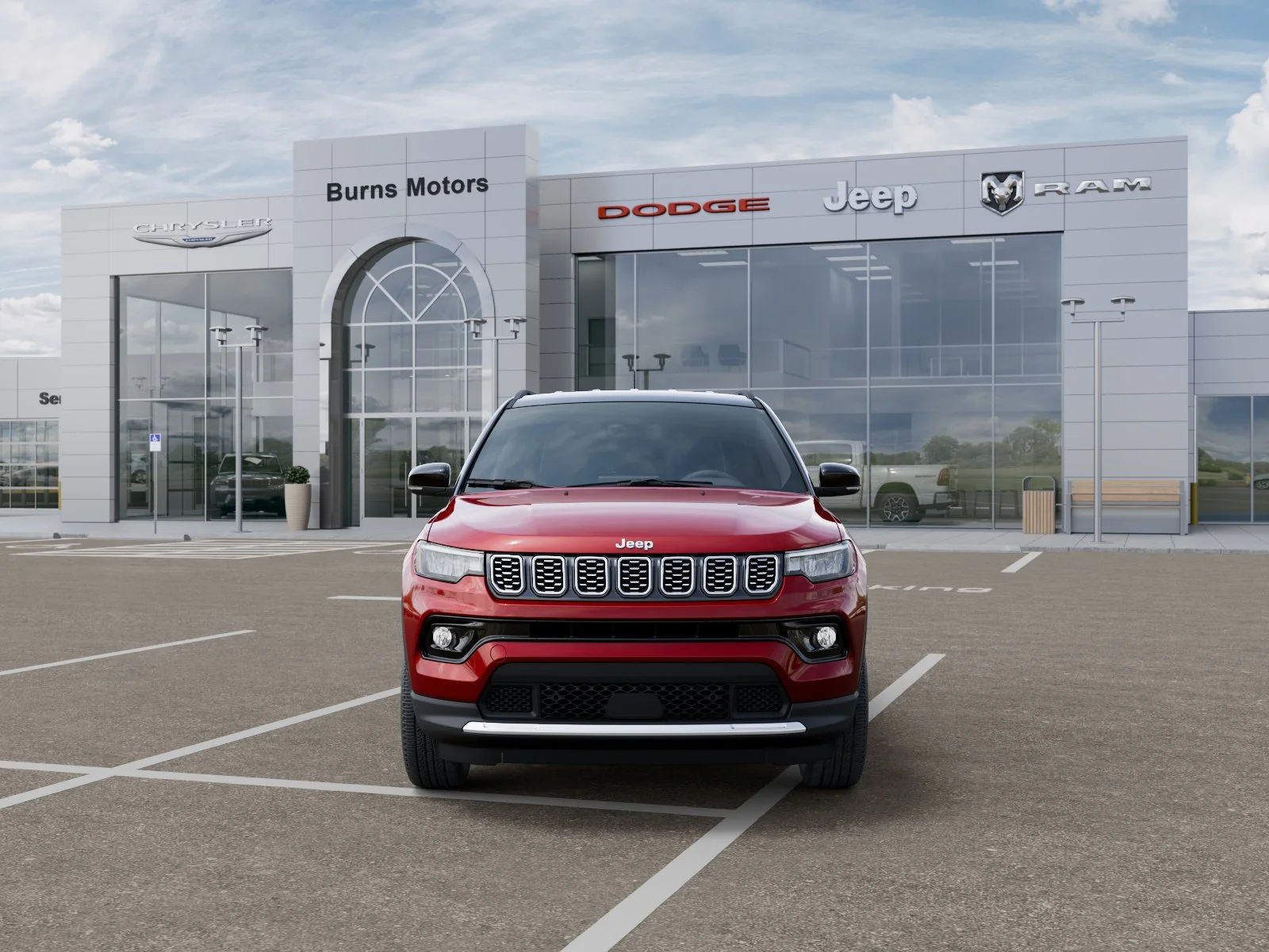 New 2026 Red Hot Pearl-Coat Exterior Paint Jeep Limited image 6