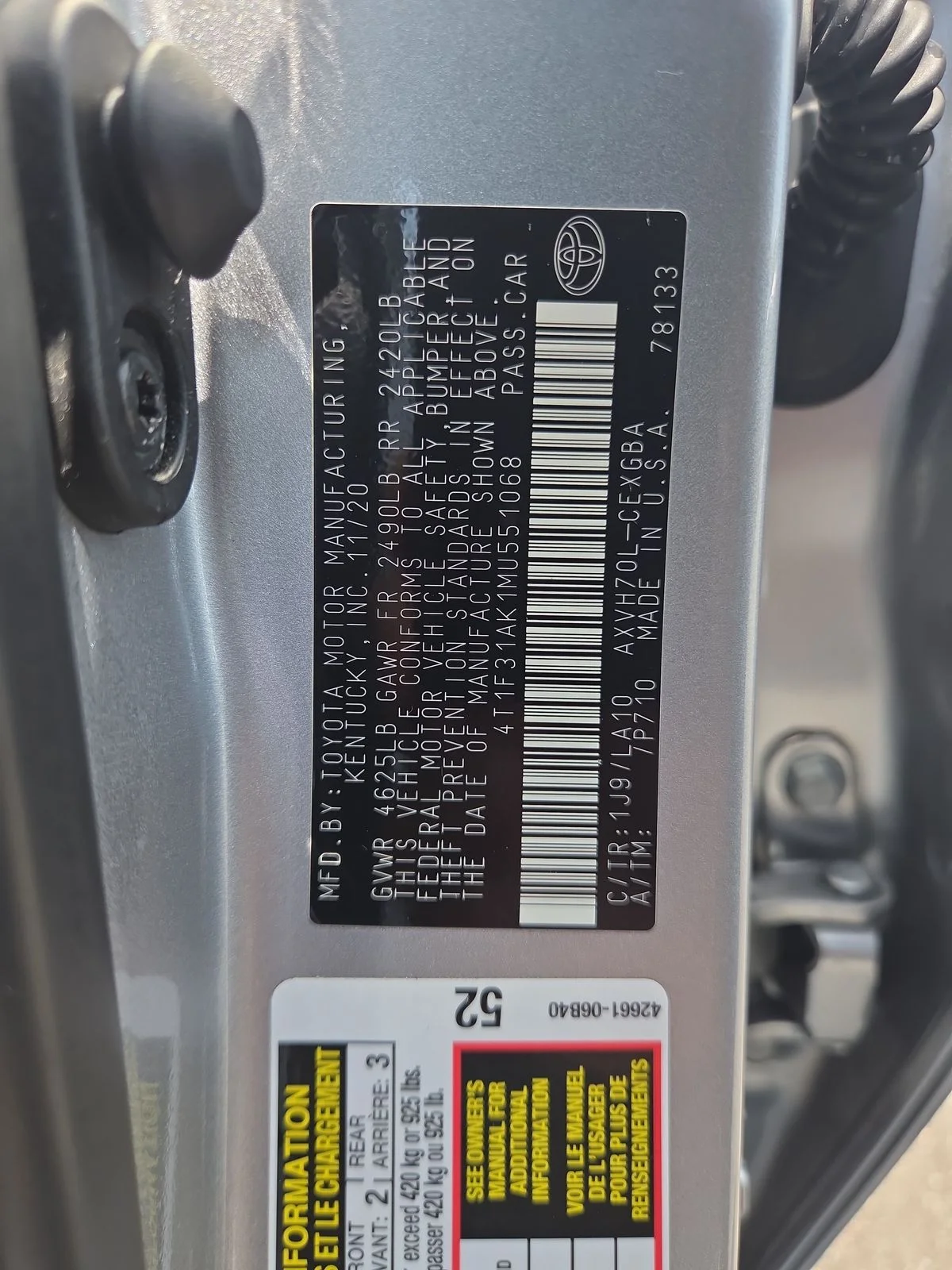 Used 2021 Celestial Silver Metallic Toyota XLE image 31