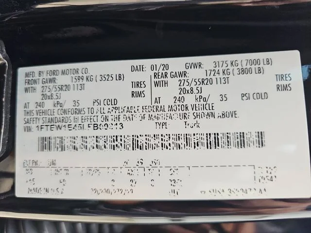 Used 2020 Black Ford Platinum image 33