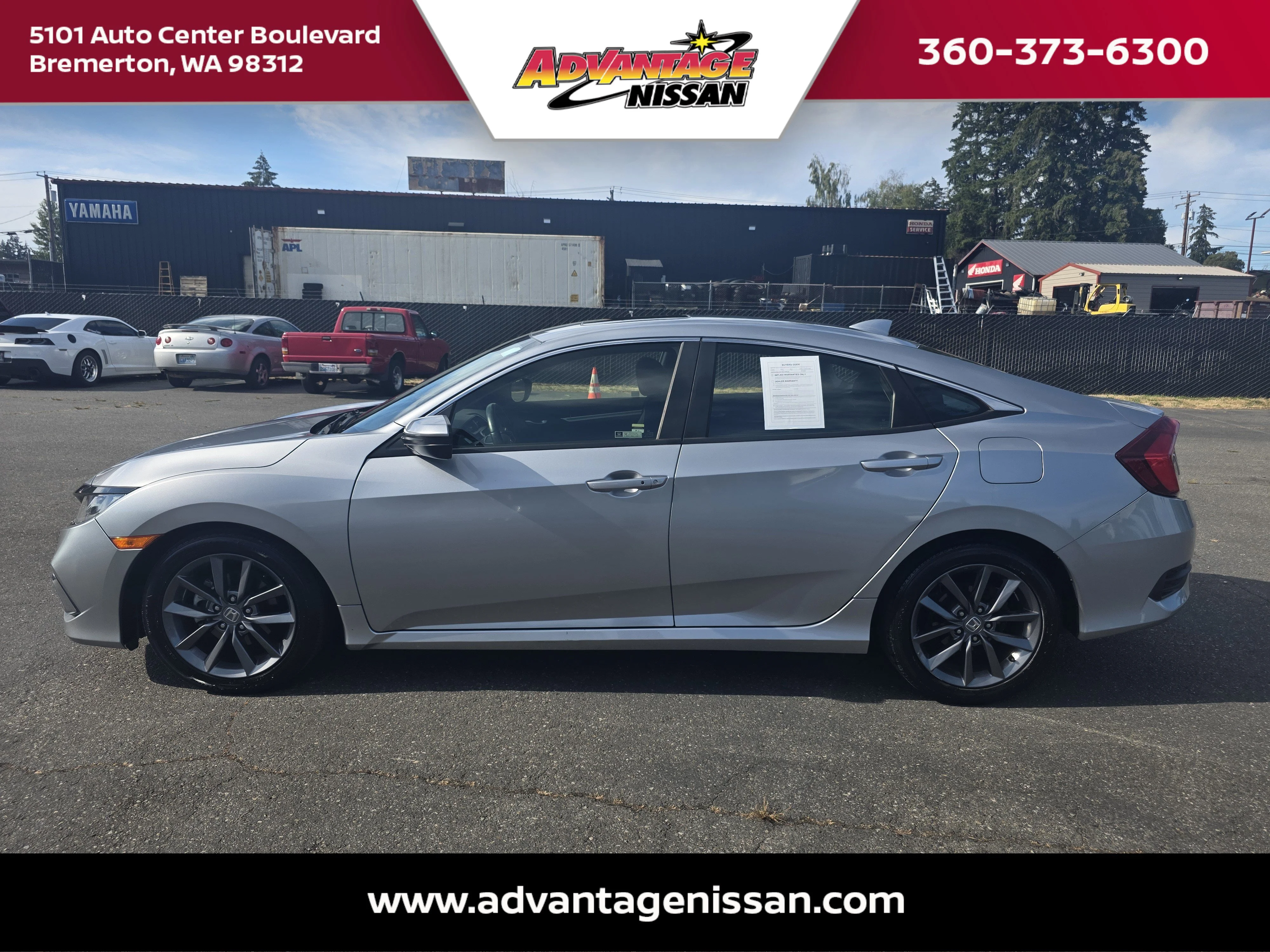 Used 2019 Silver Honda EX image 2
