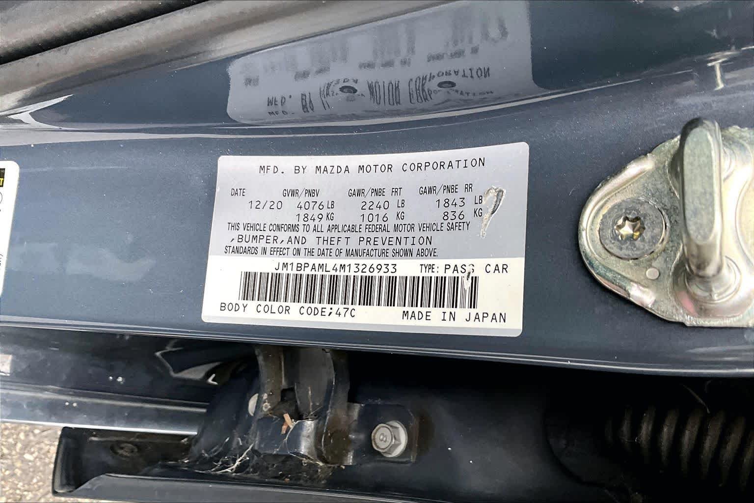 Used 2021 Polymetal Gray Metallic Mazda Premium image 36