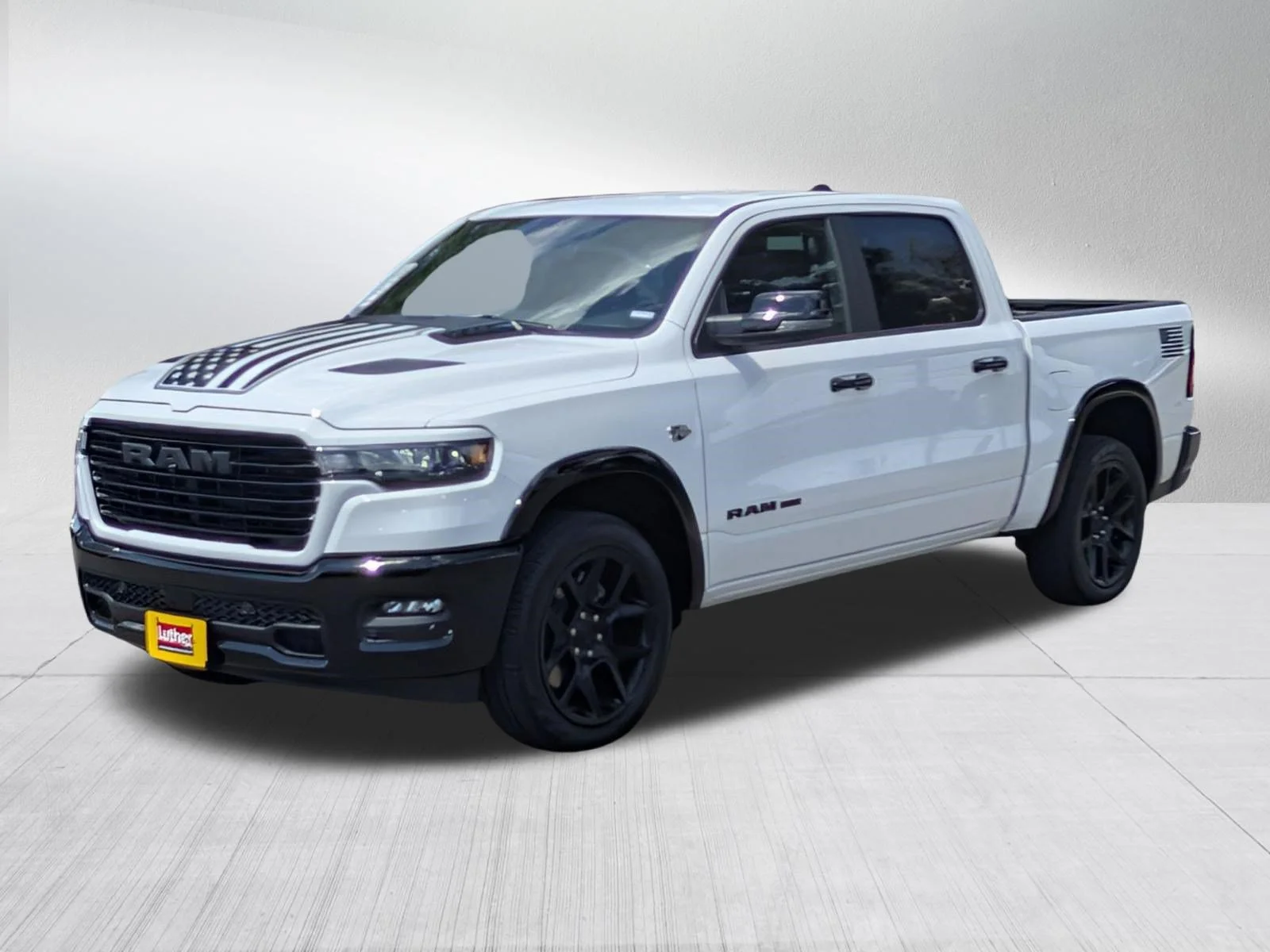 New 2026 Bright White Clear-Coat Exterior Paint RAM Laramie image 3