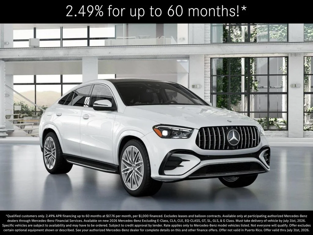 New 2026 MANUFAKTUR Moonlight White Metallic Mercedes-Benz AMG® GLE 53 4MATIC+ Coupe image 10