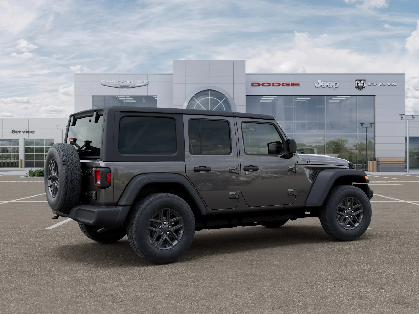 New 2026 Granite Crystal Metallic Clear-Coat Exterior Paint Jeep Sport S image 4