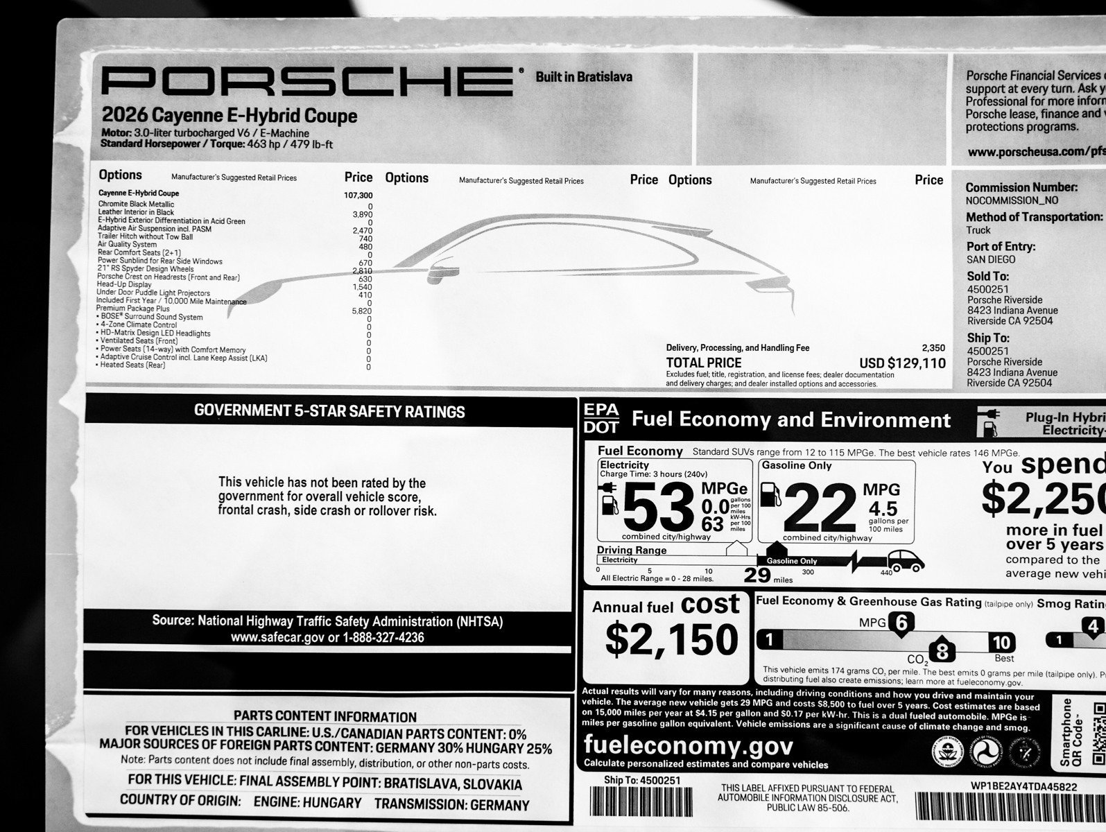New 2026 CHROMITE BLACK Porsche E-Hybrid Coupe image 30