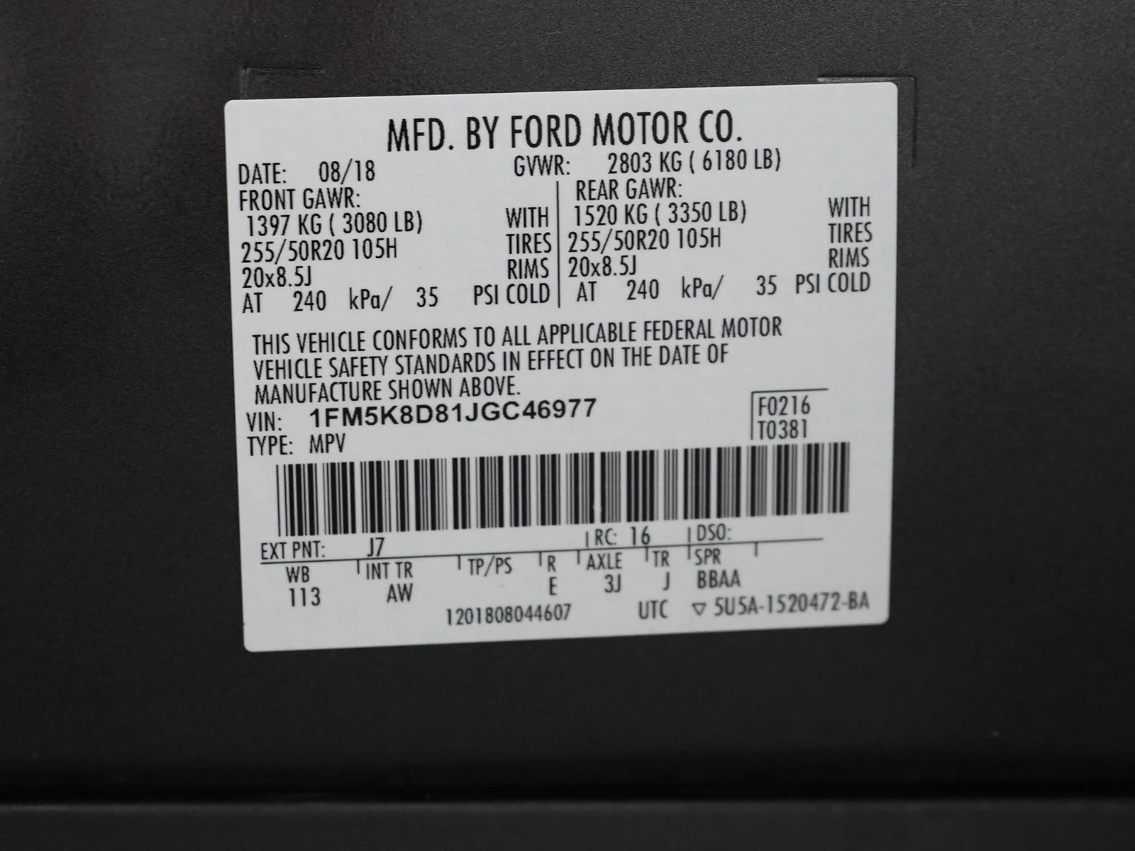 Used 2018 Magnetic Metallic Ford XLT image 33