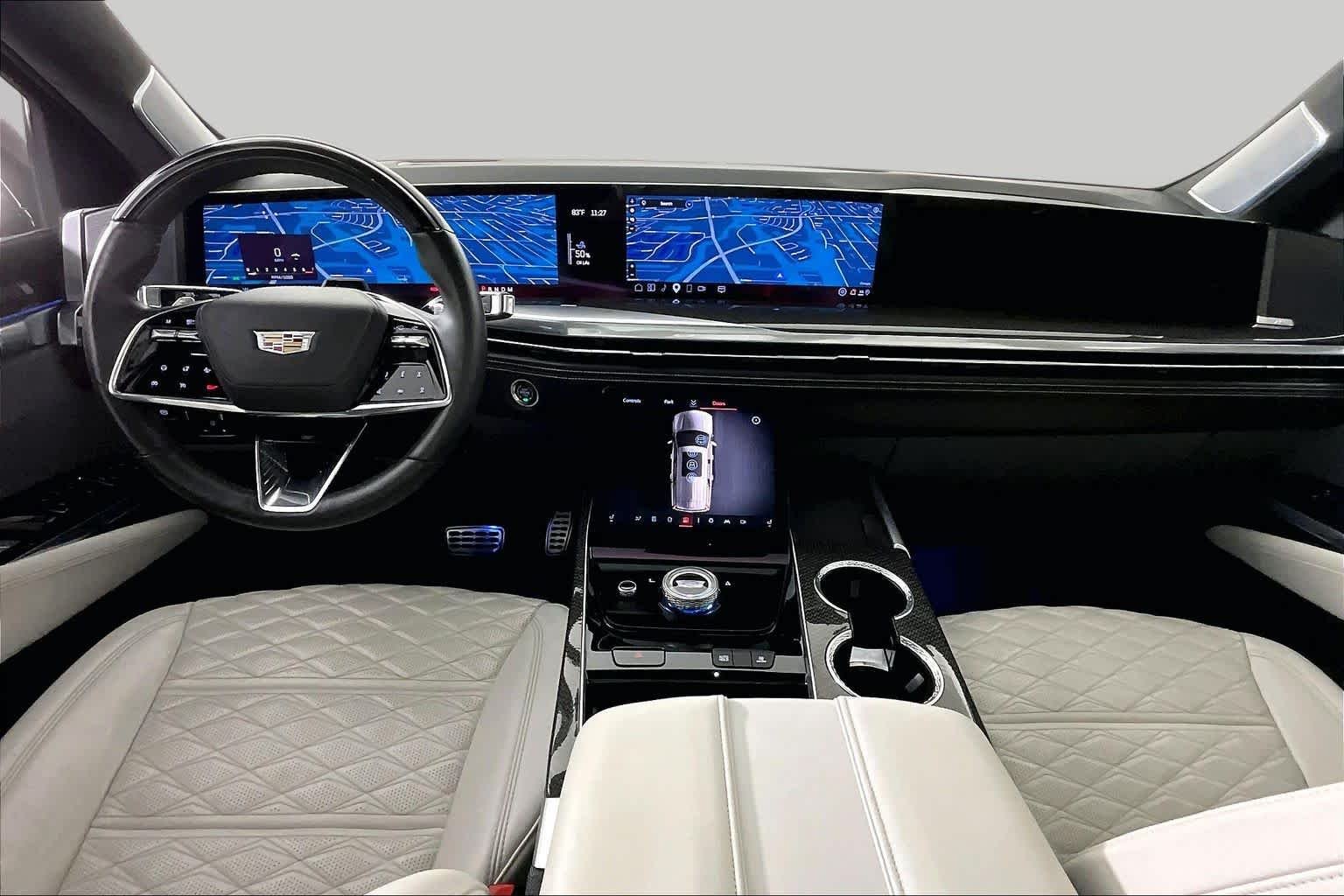 Used 2025 Crystal White Tricoat Cadillac Escalade-V image 14