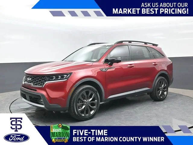 Used 2023 Passion Red Tintcoat Kia X-Line SX Prestige image 1