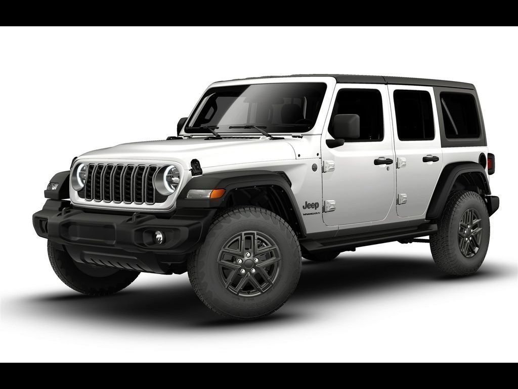 New 2026 Bright White Clear-Coat Exterior Paint Jeep Sport S image 1