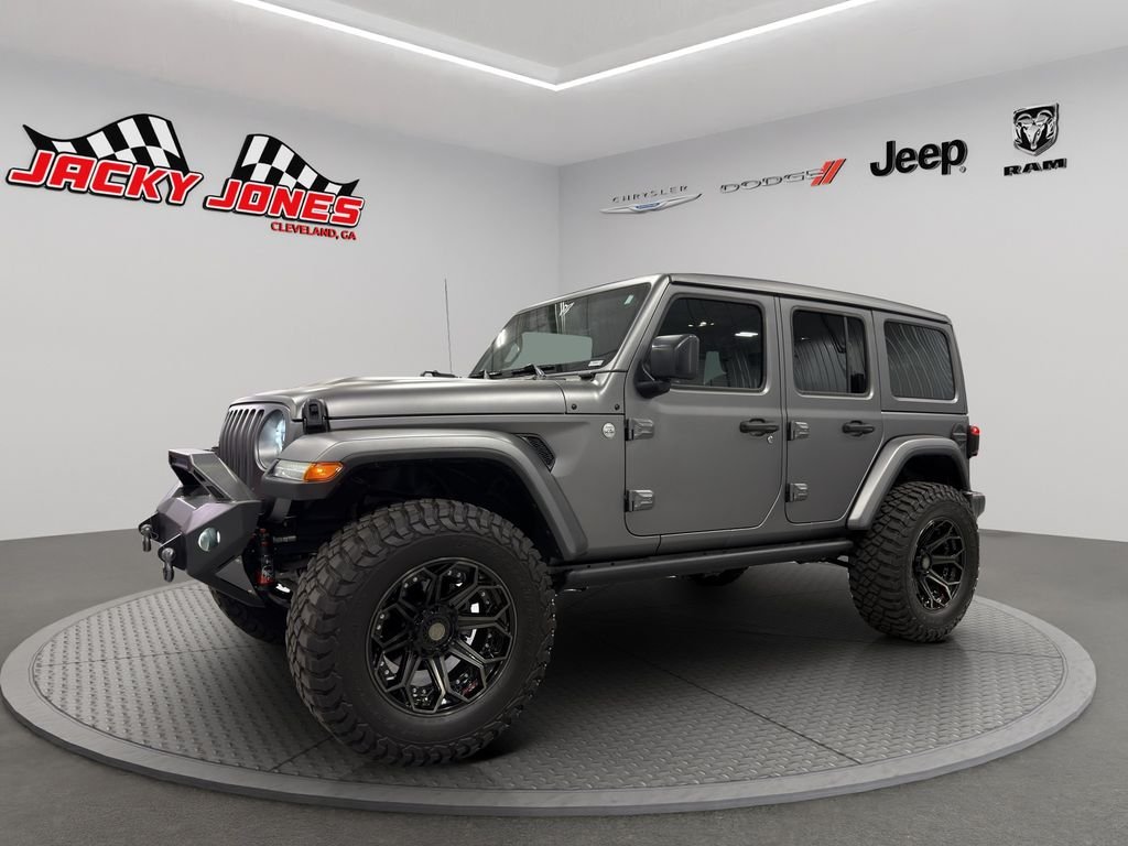 Used 2023 Bright White Clearcoat Jeep Sahara image 1
