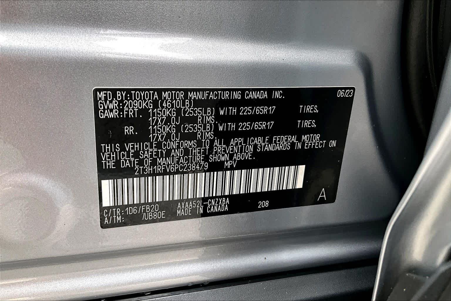 Used 2023 Silver Sky Metallic Toyota LE image 37