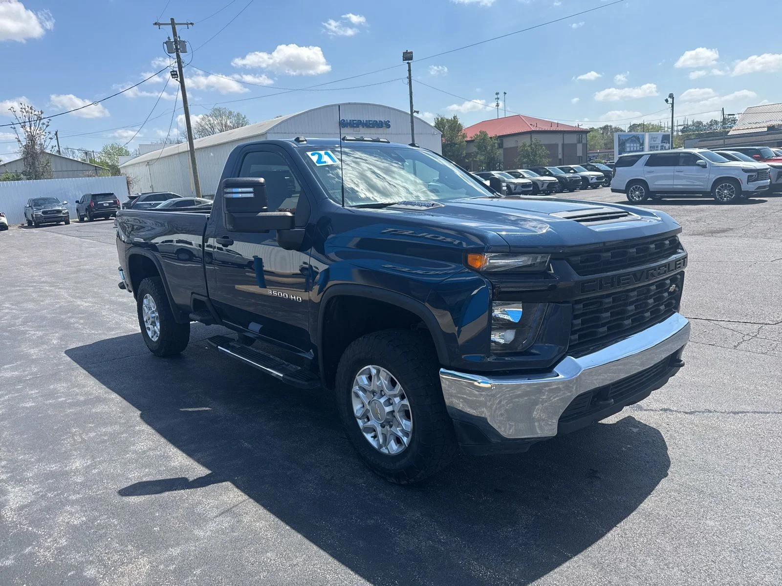Used 2021 Blue Chevrolet Work Truck image 9