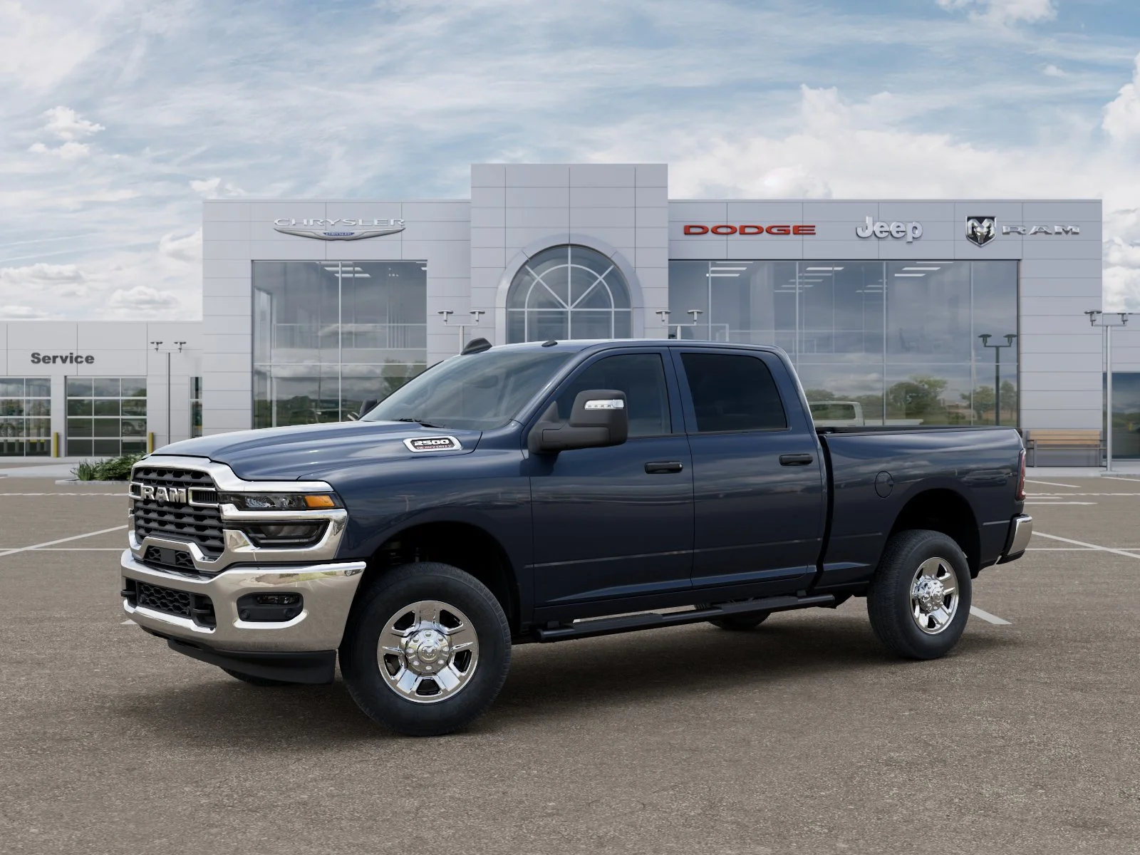 New 2026 Forged Blue Metallic Exterior Paint RAM Tradesman image 2