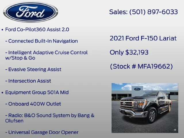 Used 2021 Black Ford Lariat image 7