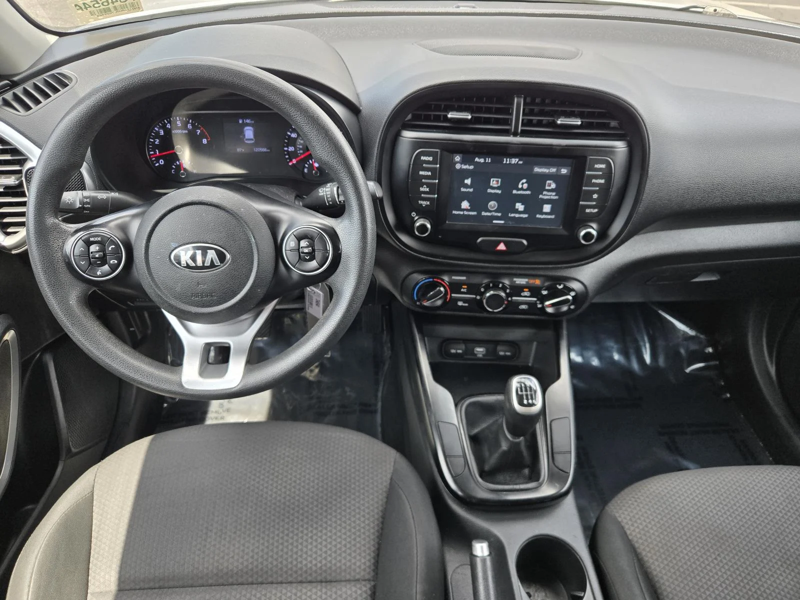 Used 2020 Sparkling Silver Kia LX Manual image 6