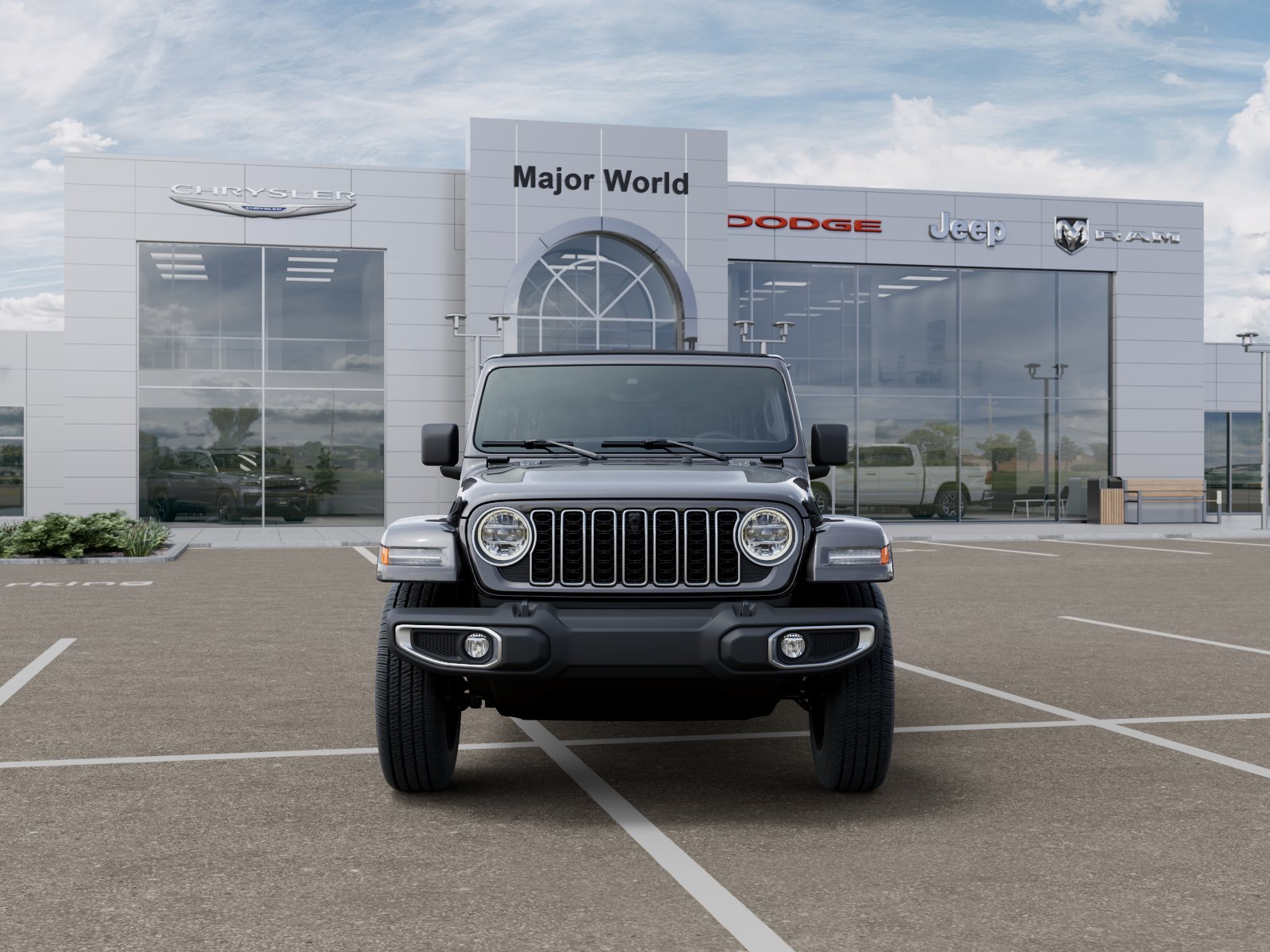 New 2026 Granite Crystal Metallic Clear-Coat Exterior Paint Jeep Sahara image 6