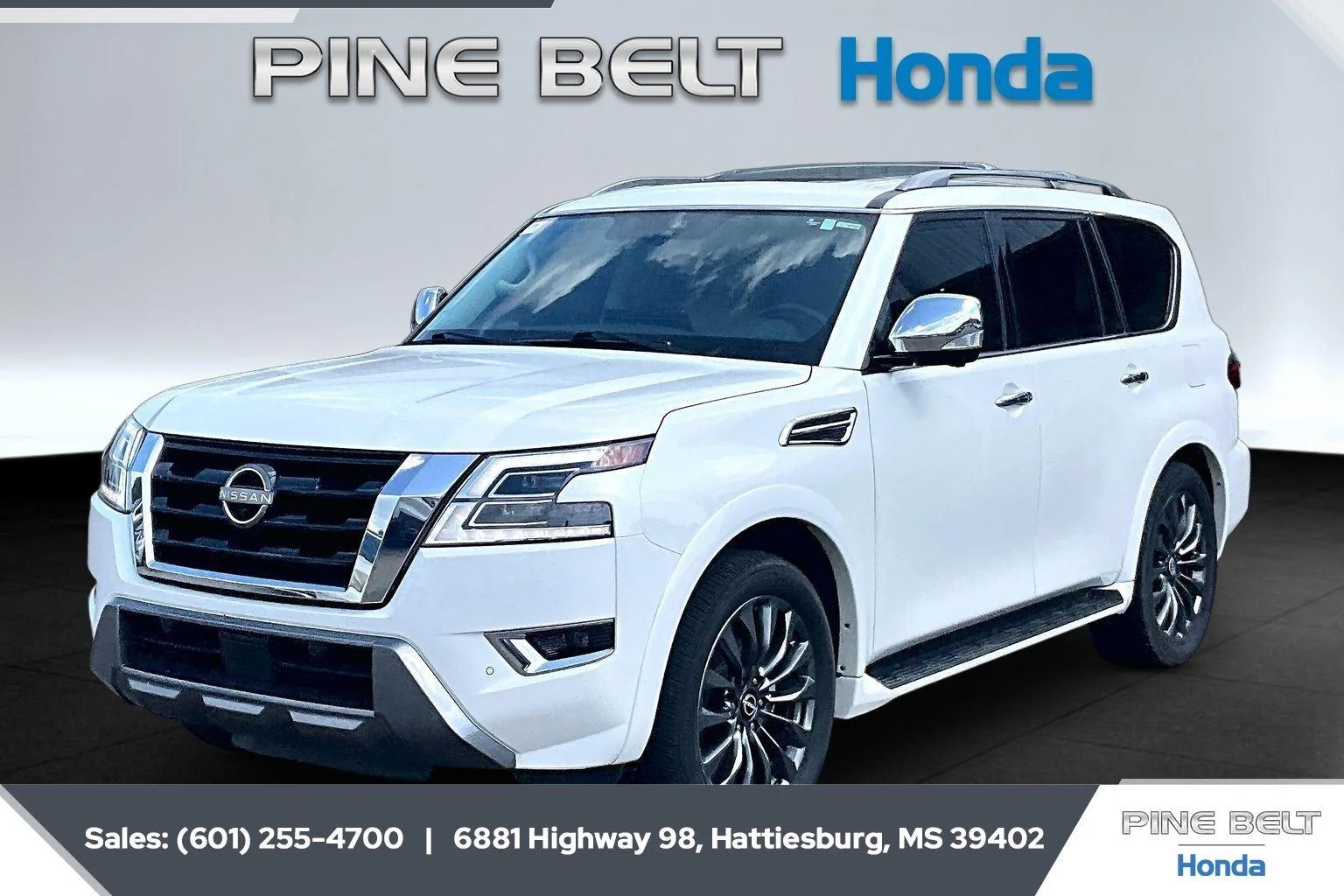 Used 2023 Aspen White Tricoat Nissan Platinum image 1