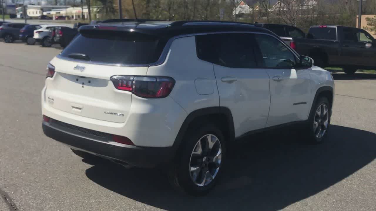 Used 2021 Pearl White Tri-Coat Jeep Limited image 8