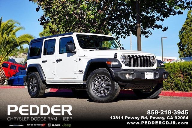 New 2026 Bright White Clear-Coat Exterior Paint Jeep Sport S image 1