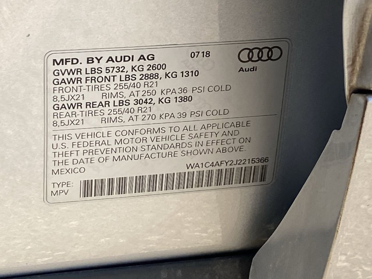 Used 2018 Florett Silver Audi 3.0T Prestige image 33