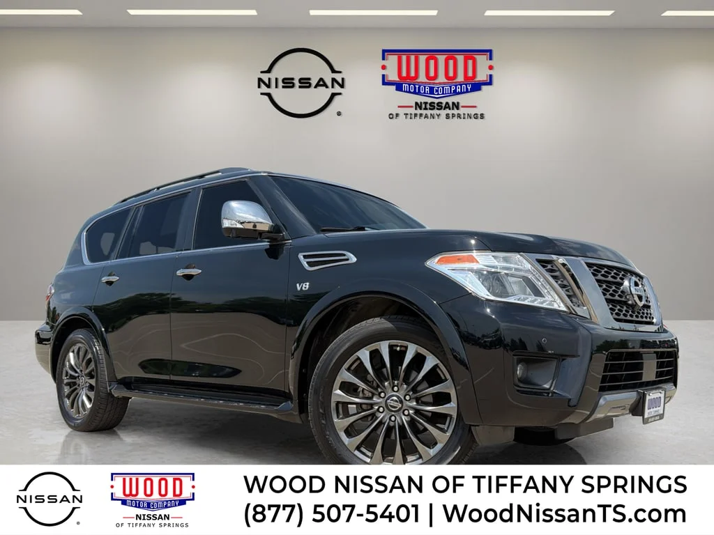 Certified Used 2020 Super Black Nissan Platinum image 1