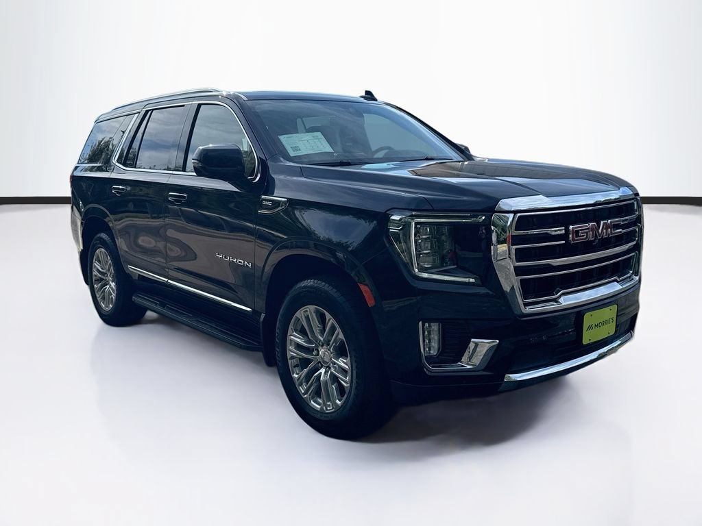 Used 2022 MIDNIGHT BLUE METALLIC GMC SLT image 3