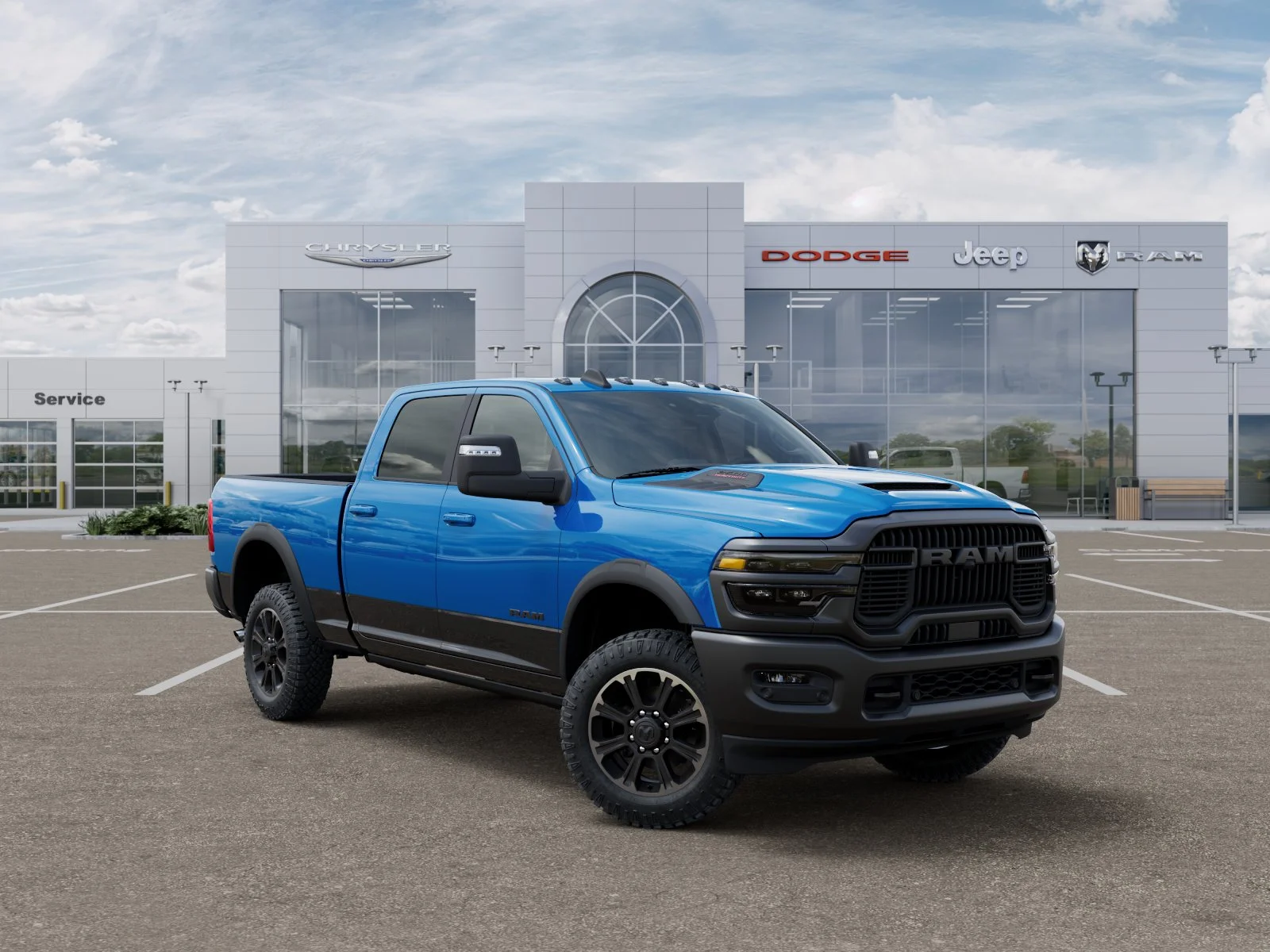 New 2026 Hydro Blue Pearl-Coat Exterior Paint RAM Rebel image 31