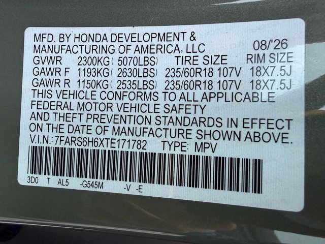 Certified Used 2026 Ash Green Metallic Honda TrailSport image 14