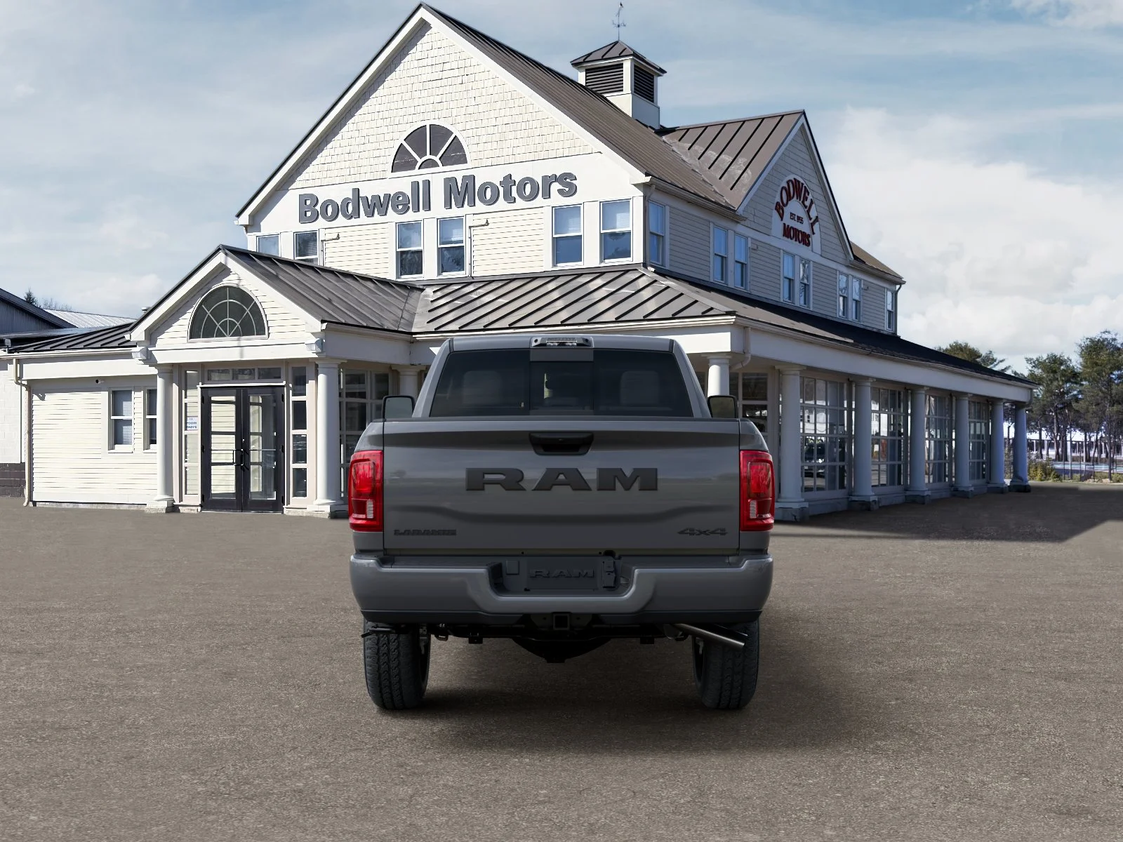 New 2027 Ceramic Gray Clear-Coat Exterior Paint RAM Laramie 4x4 Crew Cab 6