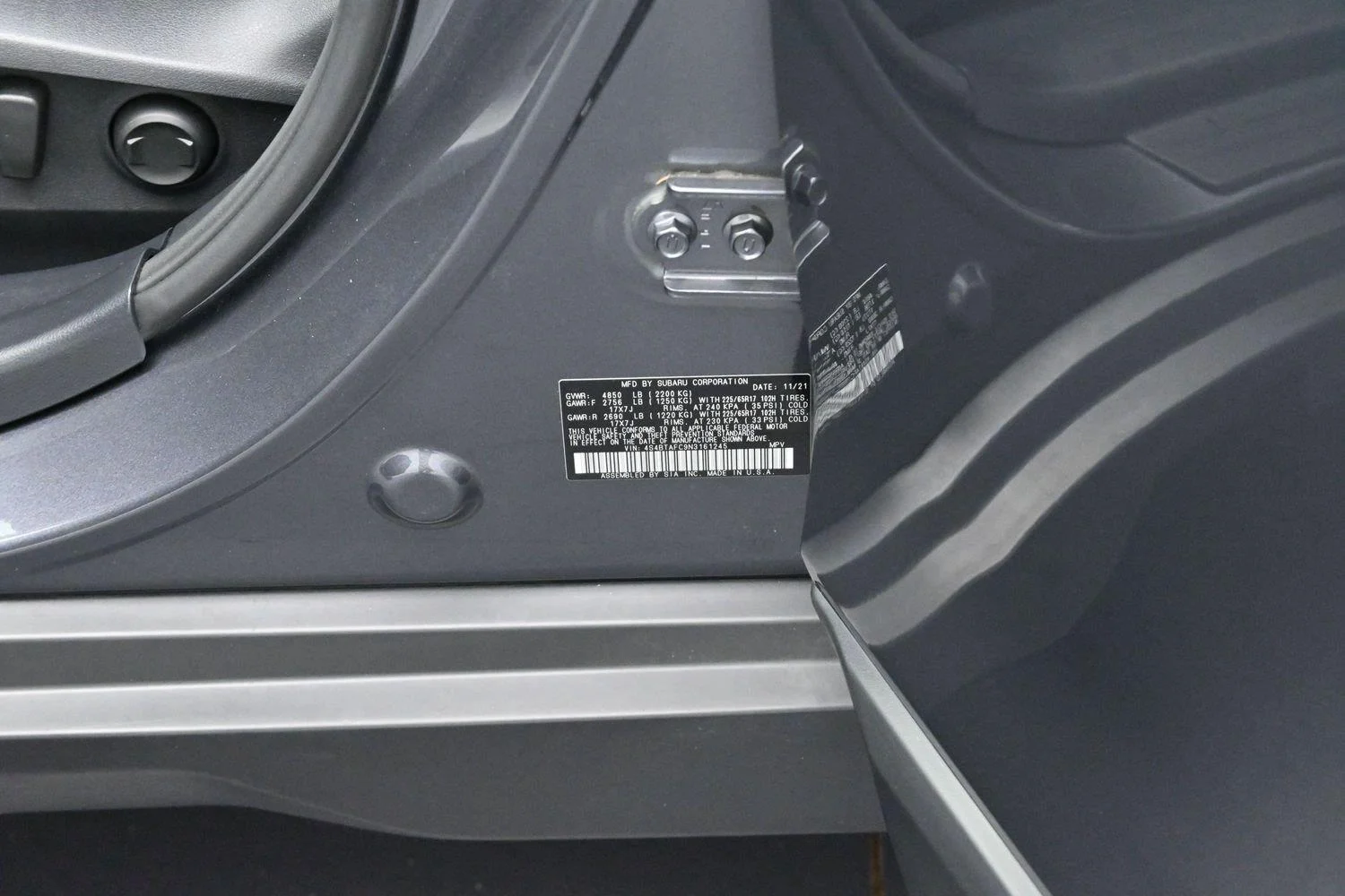 Used 2022 Magnetite Gray Metallic Subaru Premium image 26