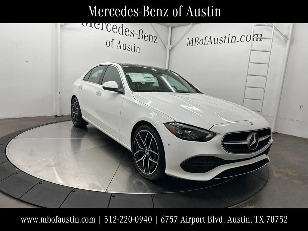 New 2026 White Mercedes-Benz C 300 image 1
