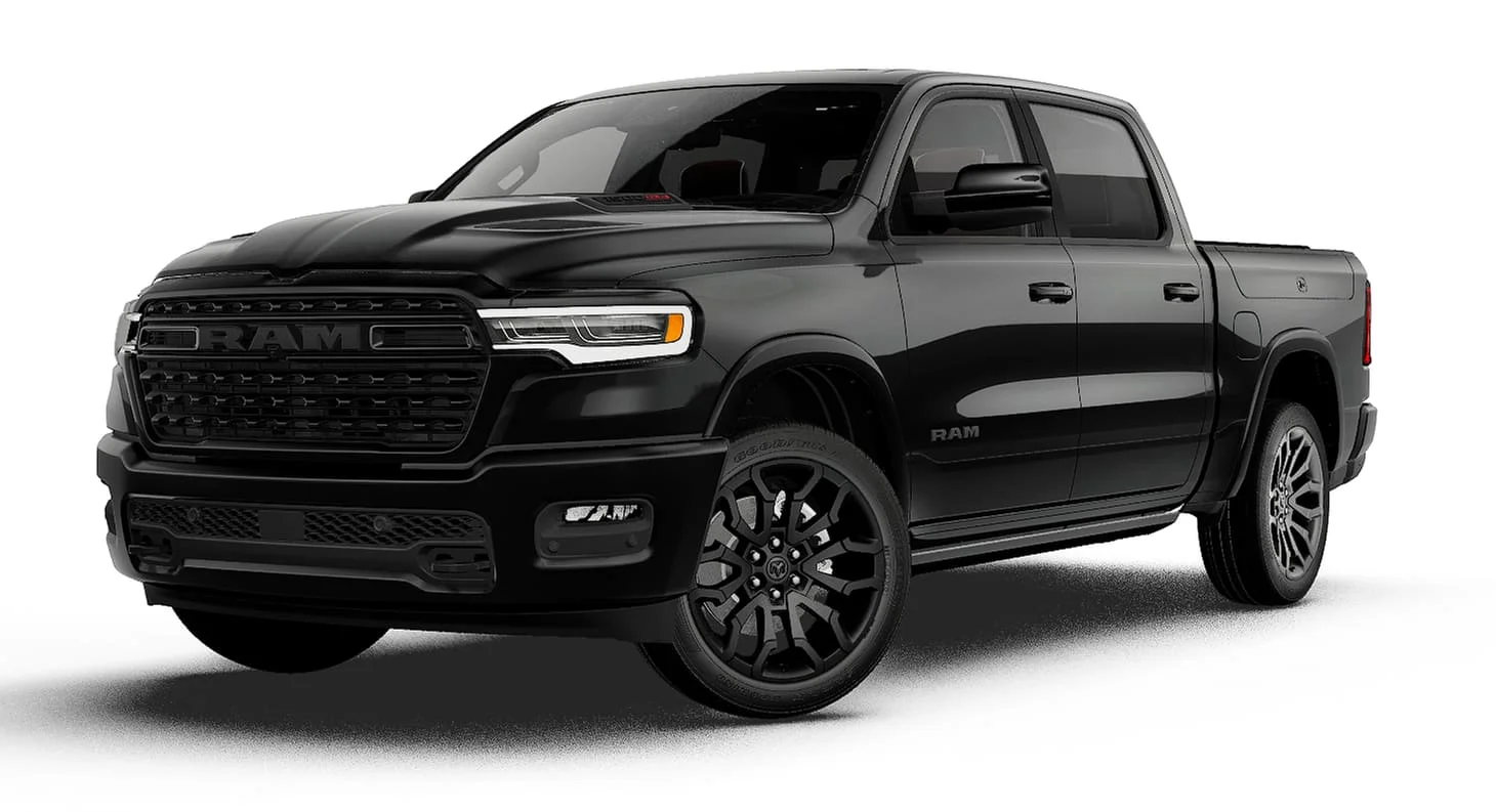 New 2027 Diamond Black Crystal Pearl-Coat Exterior Paint RAM Limited image 13