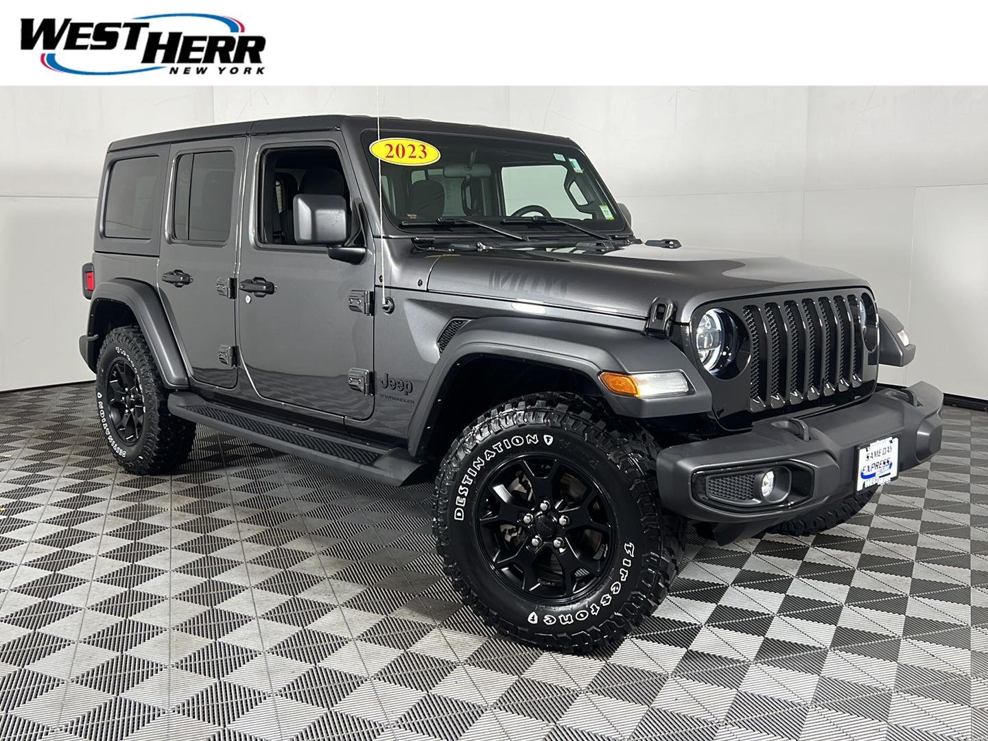 Used 2023 Granite Crystal Metallic Clearcoat Jeep Willys image 1