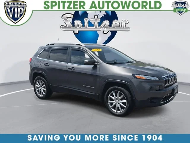 Used 2017 Jeep Cherokee Limited with VIN 1C4PJMDB5HD230247 for sale in Parma, OH