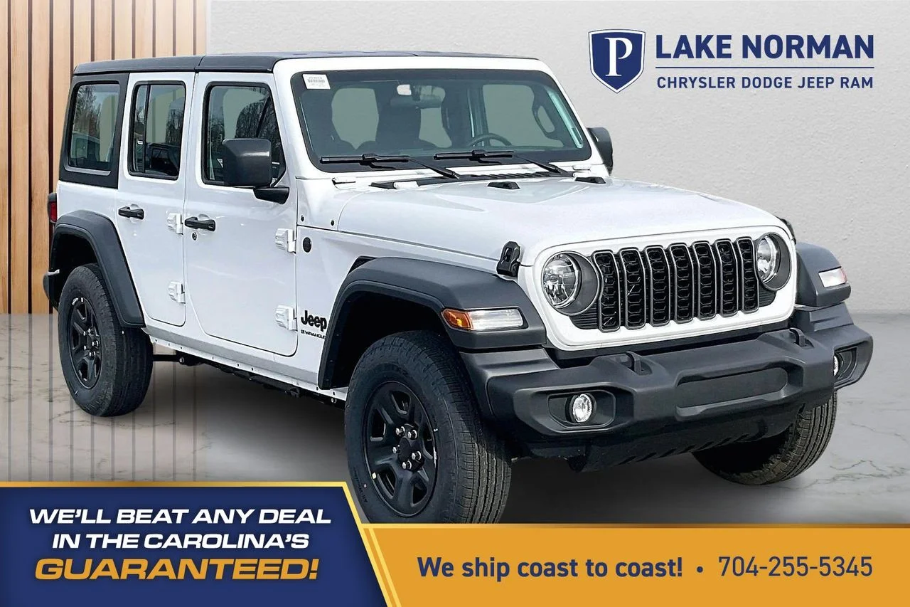 New 2026 Bright White Clear-Coat Exterior Paint Jeep Sport image 1