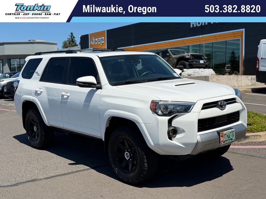 Used 2020 Super White Toyota TRD Off-Road Premium image 1