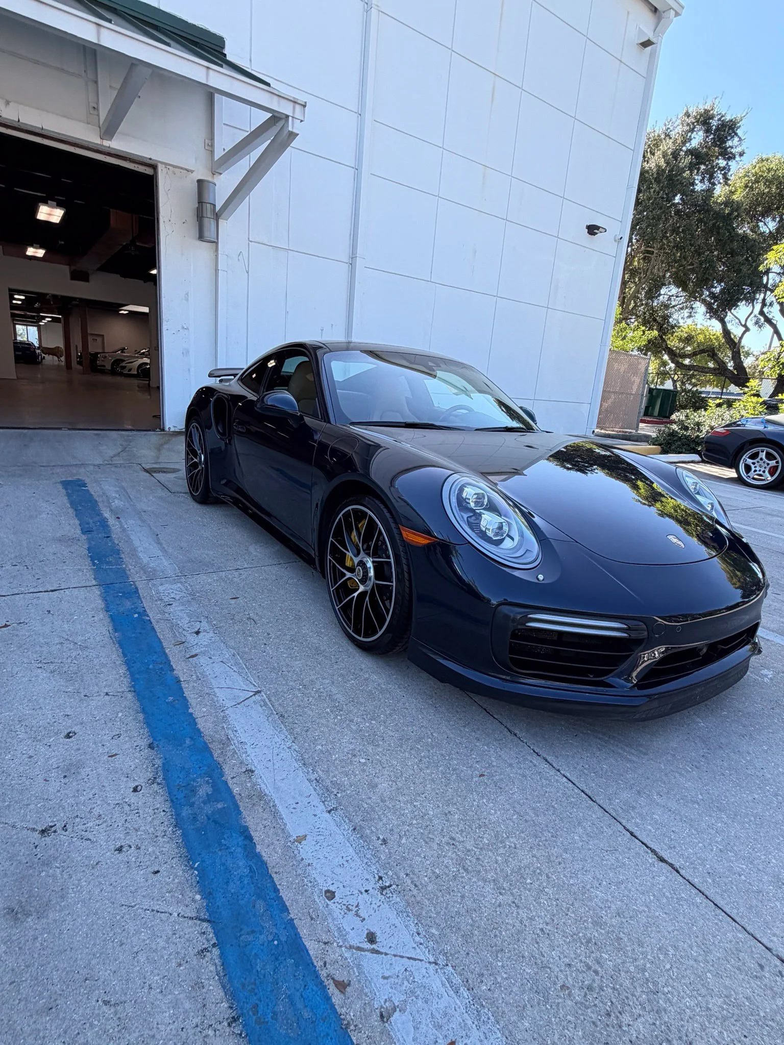 Used 2018 Blue Porsche Turbo S image 3